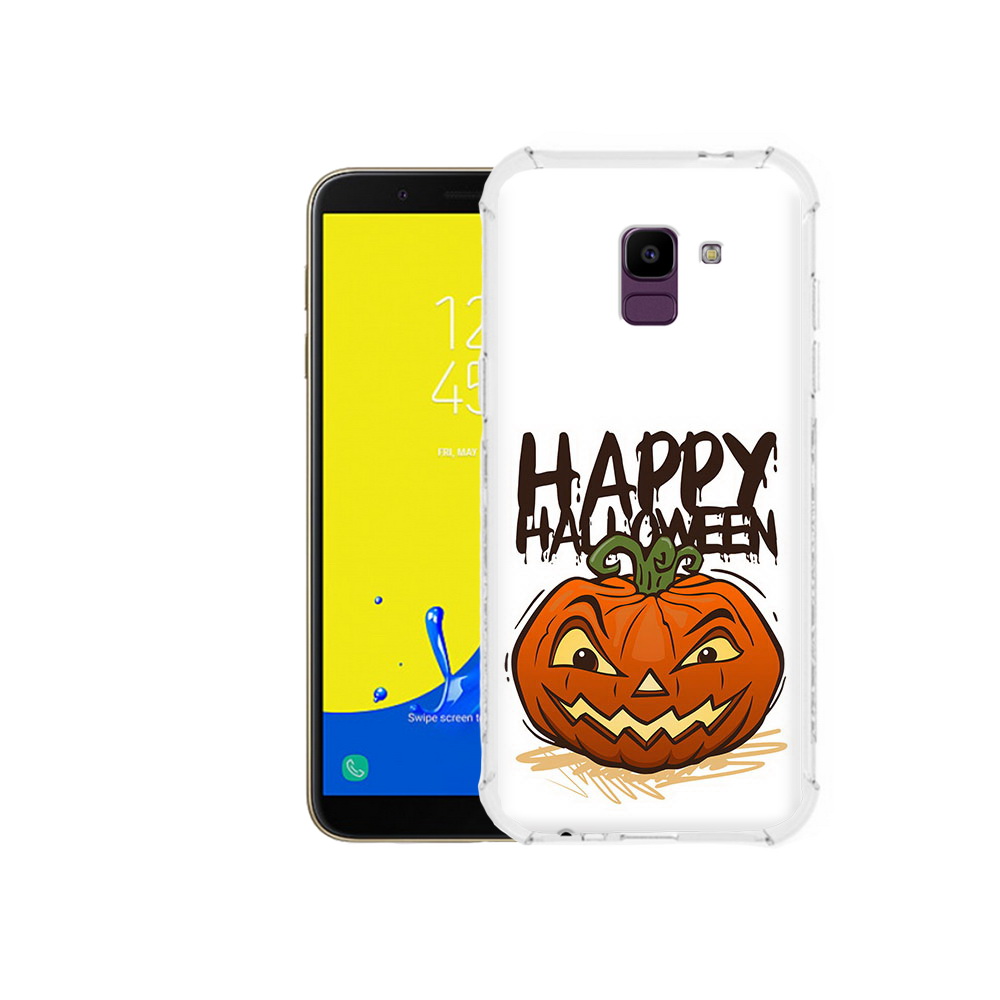 

Чехол MyPads Tocco для Samsung Galaxy J6 (2018) Хэллоуин счастливый, Прозрачный, Tocco