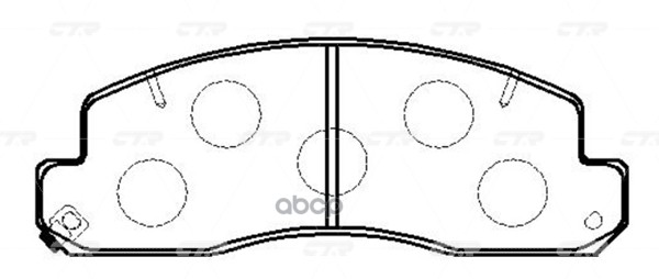 

Тормозные колодки Ctr передние GK1184