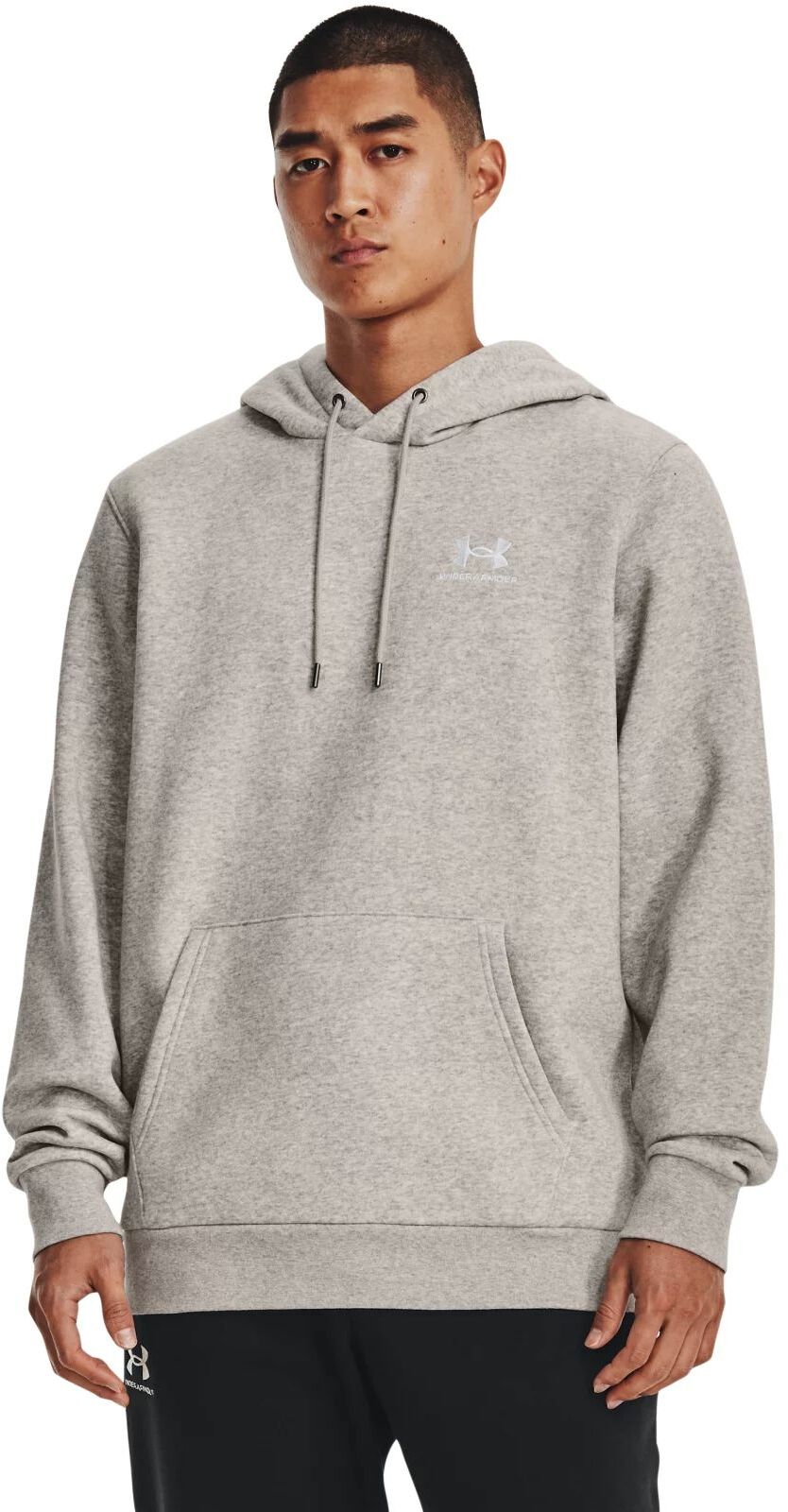 Худи мужское Under Armour UA Essential Fleece Hoodie серое SM