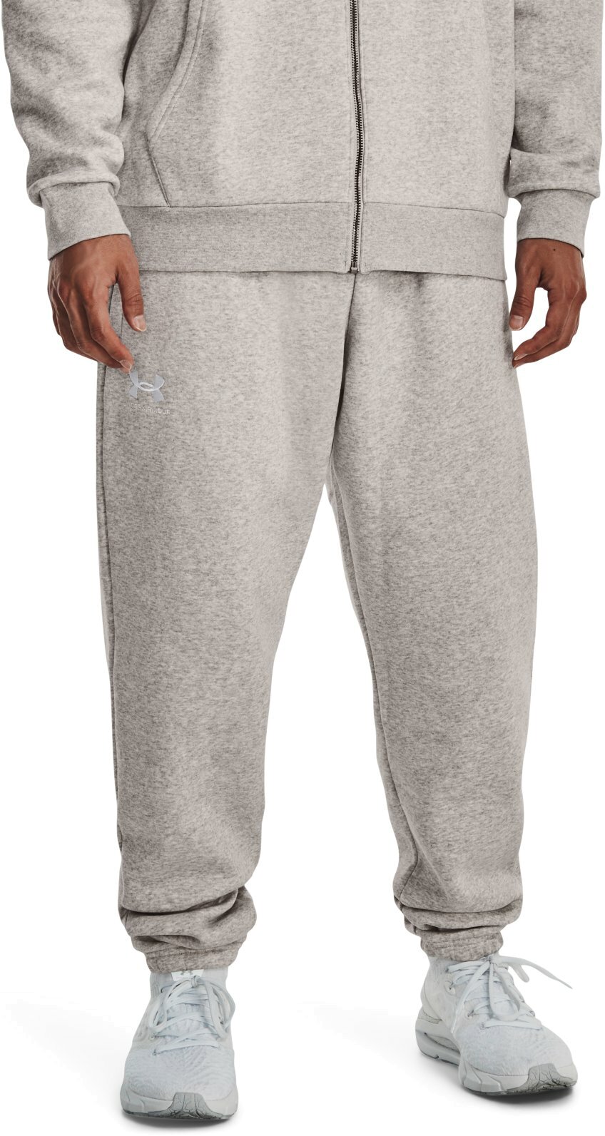 Спортивные брюки мужские Under Armour UA Essential Fleece Jogger серые SM