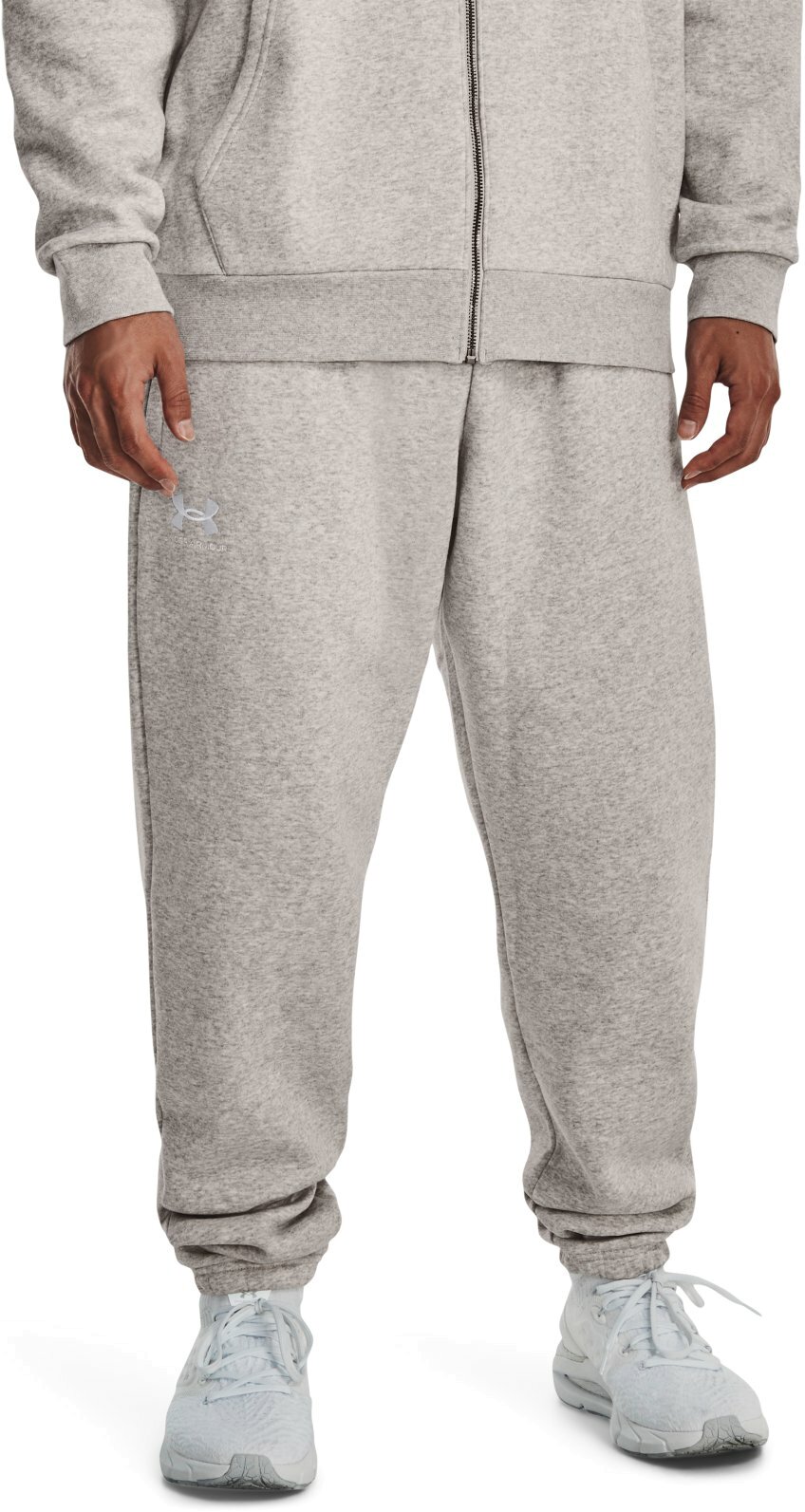 Спортивные брюки мужские Under Armour UA Essential Fleece Jogger серые MD