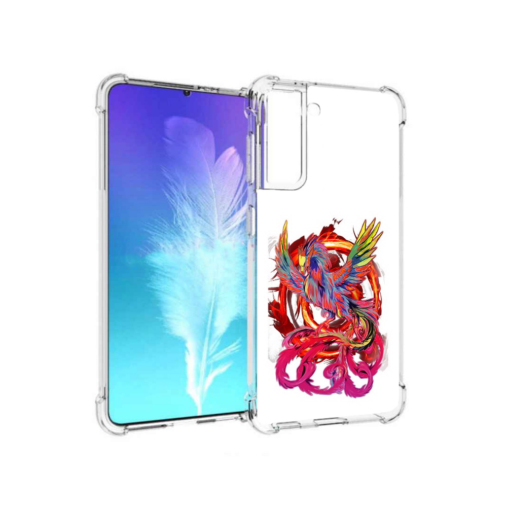 Чехол MyPads Tocco для Samsung Galaxy S21 красочный феникс (PT157088.510.414)