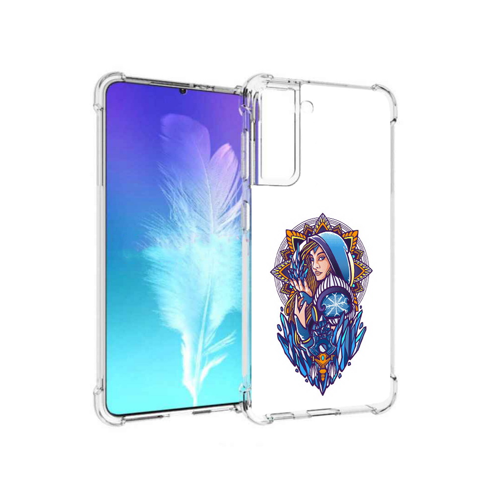 

Чехол MyPads Tocco для Samsung Galaxy S21 кристал мейден дота 2 (PT157088.510.415), Прозрачный, Tocco