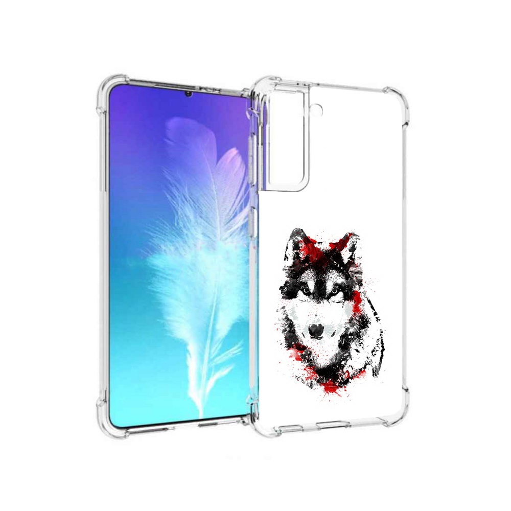 

Чехол MyPads Tocco для Samsung Galaxy S21 кровавый волк (PT157088.510.416), Прозрачный, Tocco