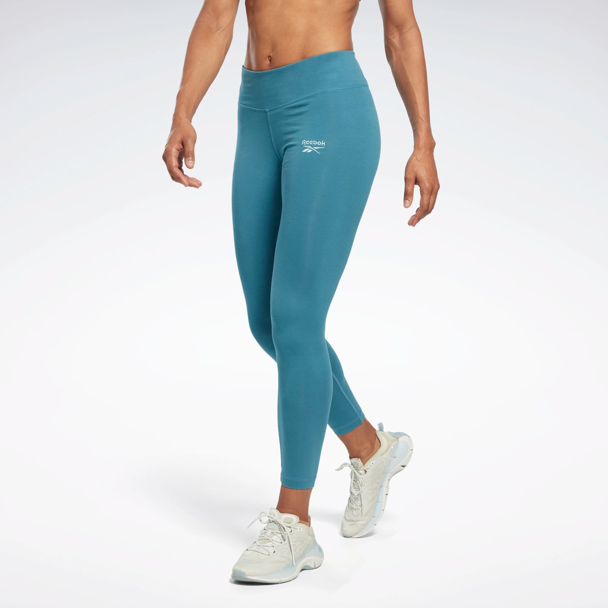 

Спортивные леггинсы женские Reebok Identity Leggings синие 2XS, Синий, Identity Leggings