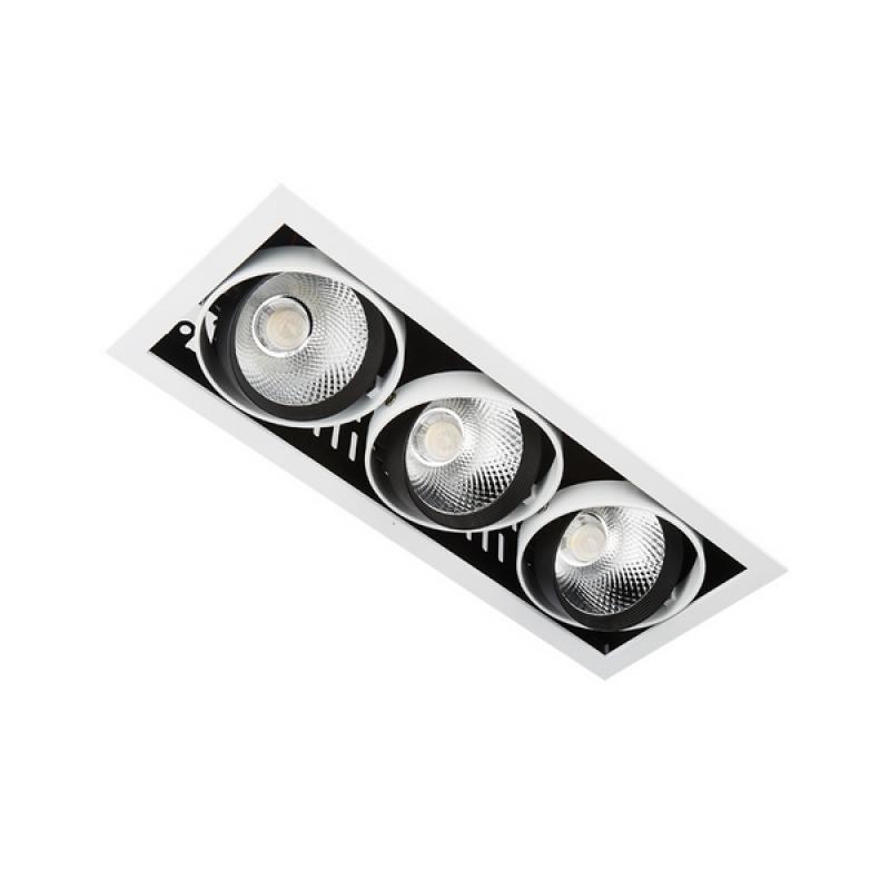 Точечный светильник Ambrella Cardano Led T813 BK/CH 3*12W 4200K