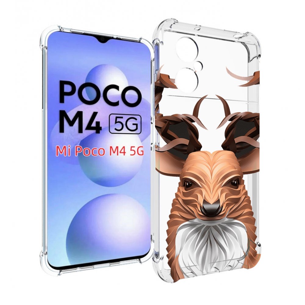 

Чехол MyPads 3D-олень для Xiaomi Poco M4 5G, Прозрачный, Tocco