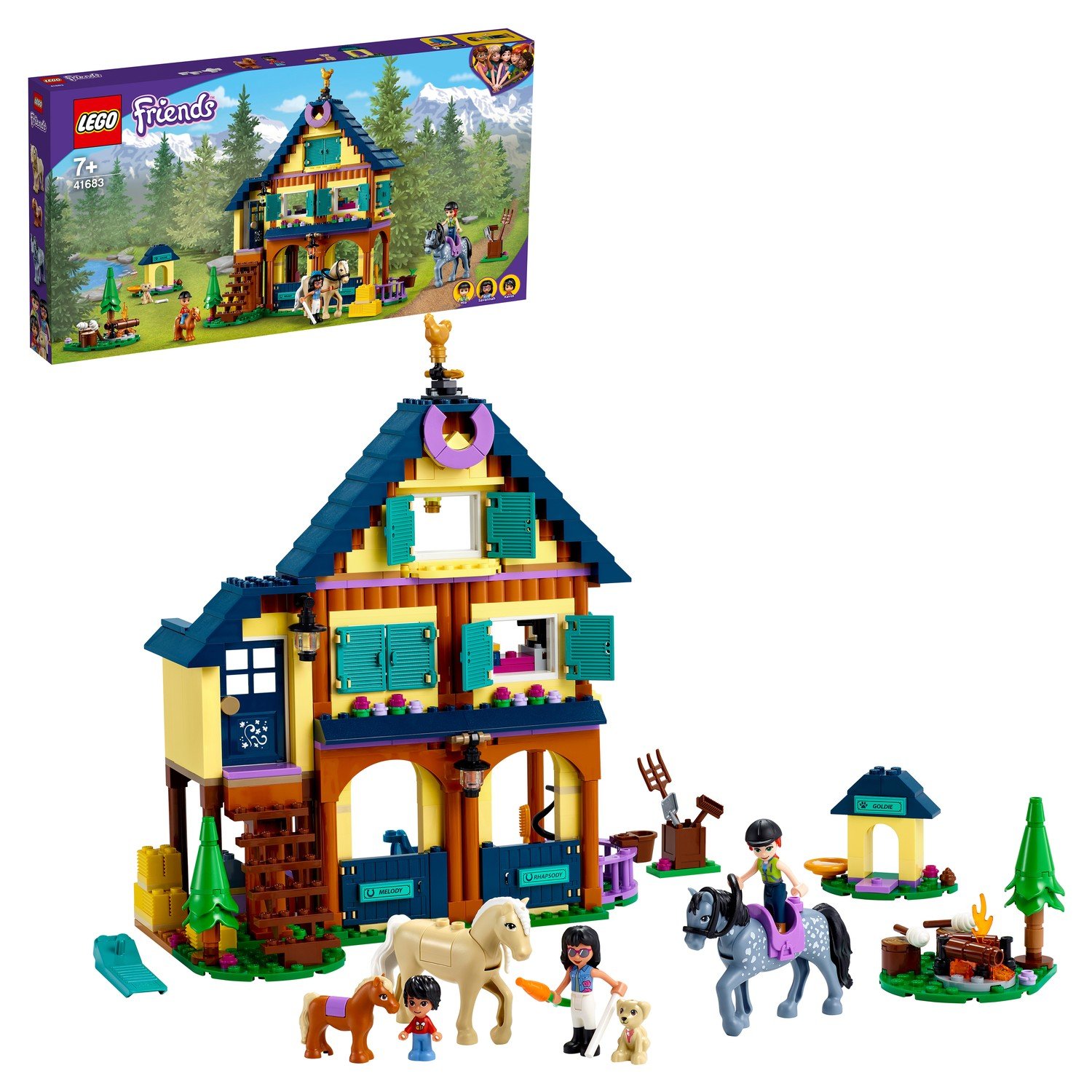 Конструктор LEGO Friends 41683 Лесной клуб верховой езды конструктор lego friends пляжный дом для отдыха 41709