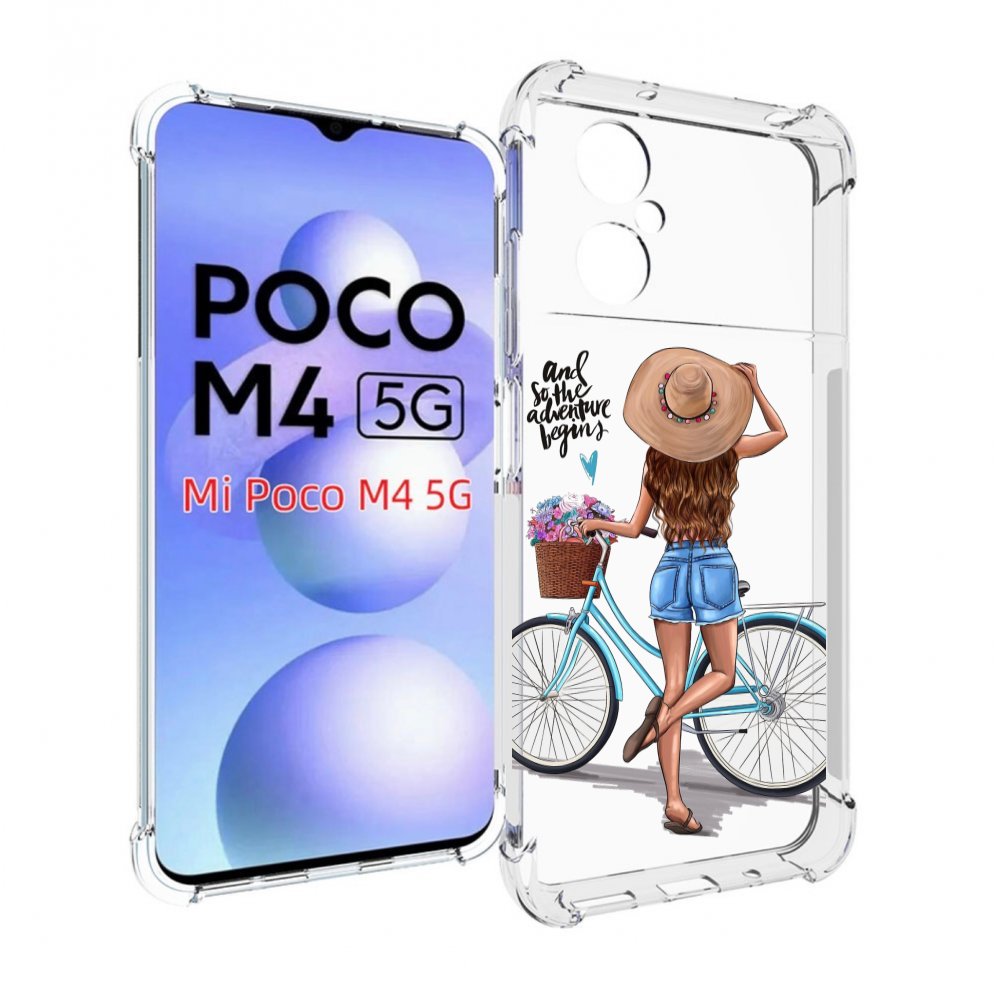 

Чехол MyPads Adventure женский для Xiaomi Poco M4 5G, Прозрачный, Tocco