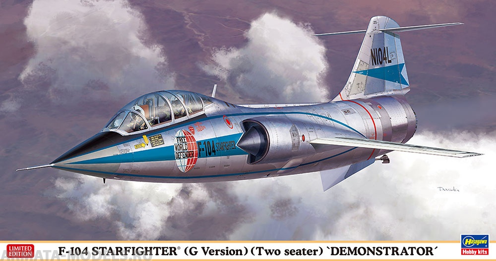 

07459 Самолет TF-104G DEMONSTRATOR HASEGAWA 1/48