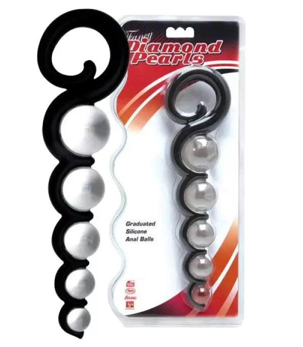 Анальная цепочка с кольцом 25,5 см