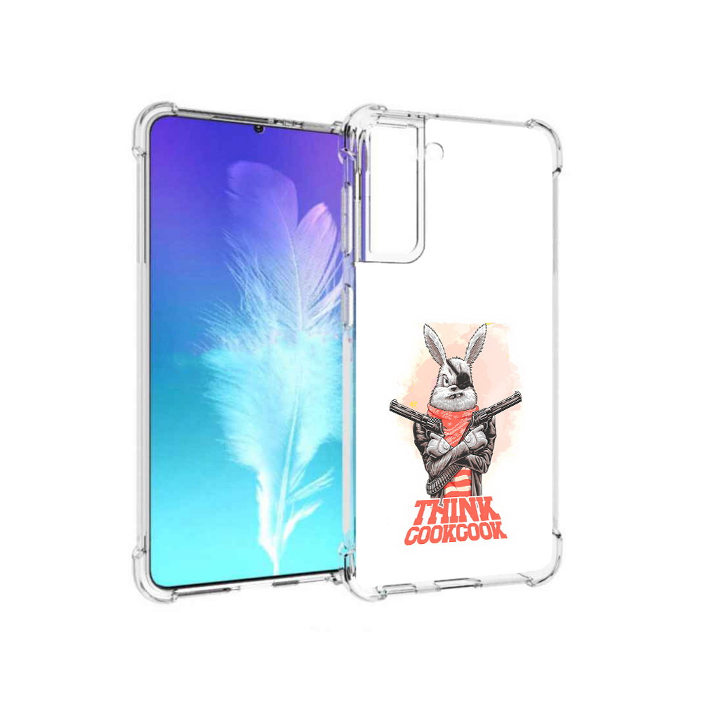 

Чехол MyPads Tocco для Samsung Galaxy S21 кролик пират (PT157088.510.419), Прозрачный, Tocco