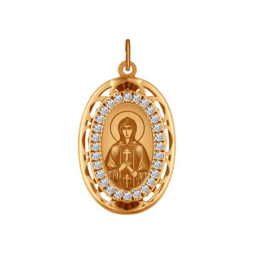 

Подвеска из красного золота с фианитом SOKOLOV 103506, 103506