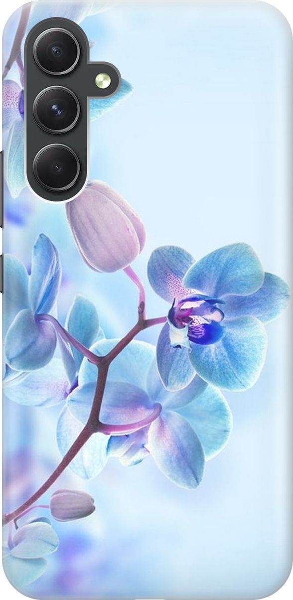 

Силиконовый чехол на Samsung Galaxy A54 5G "Синий цветок на синем", Голубой;синий, 158756