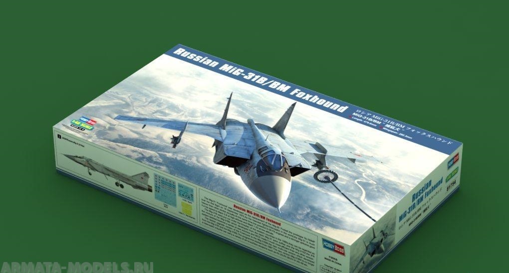 

81754 Самолет Russian MiG-31B/BM Foxhound Hobby Boss 1/48