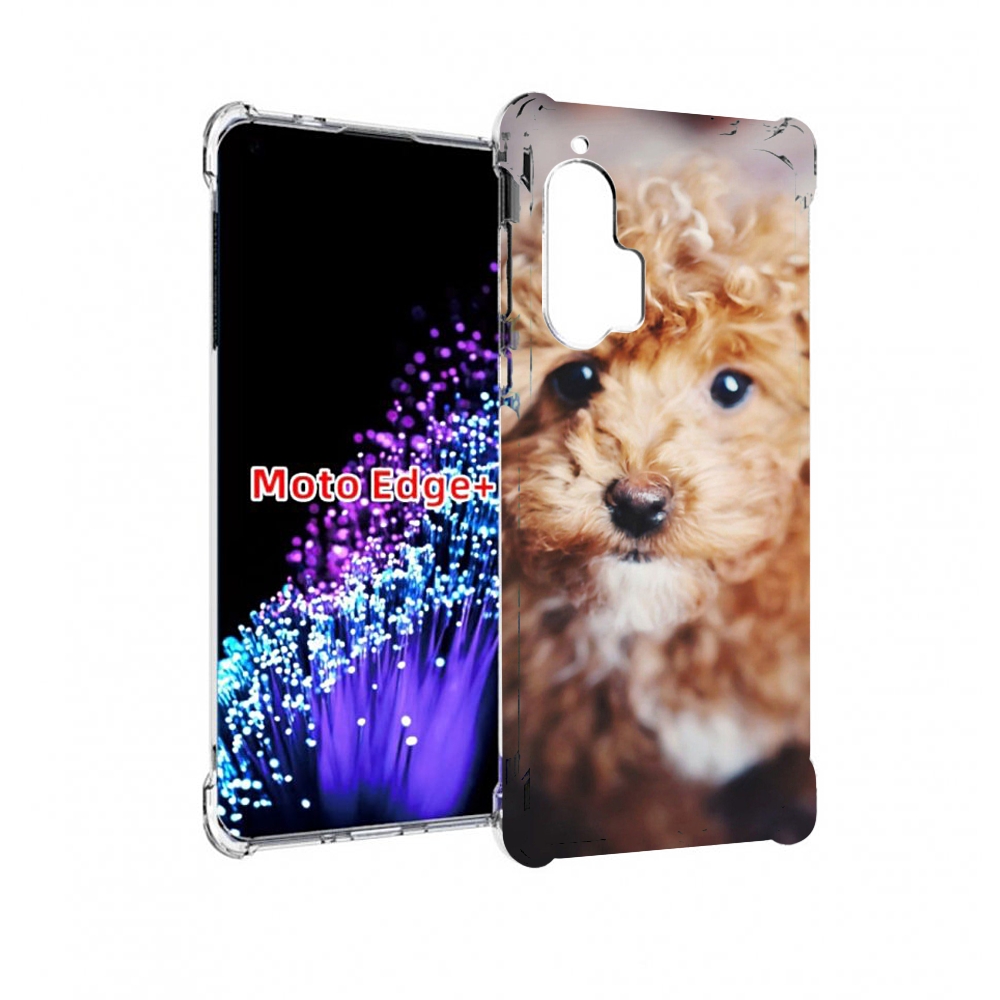 

Чехол MyPads пудель для Motorola Edge+ Plus, Прозрачный, Tocco