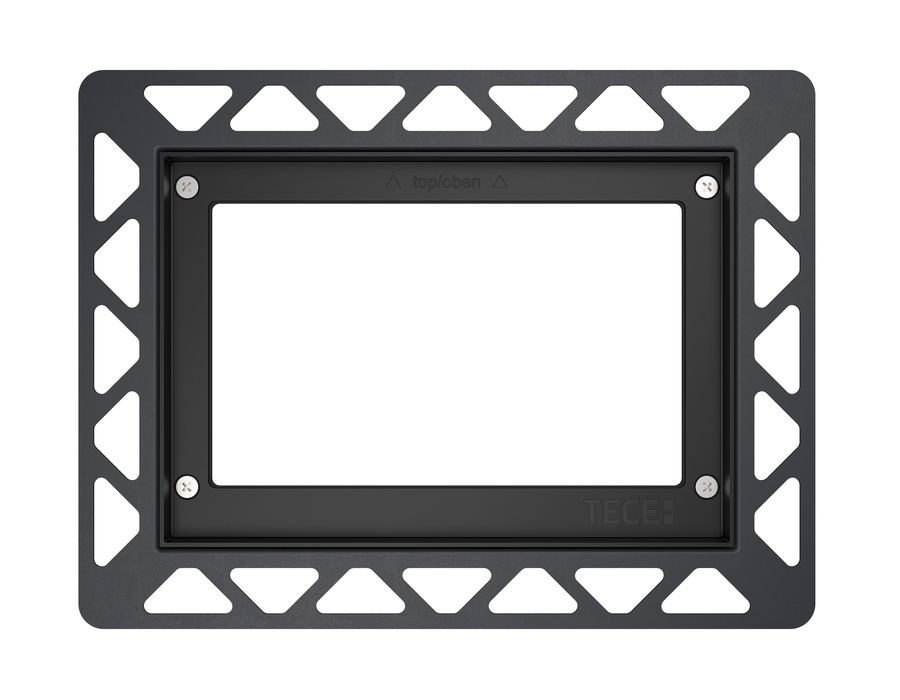 Рамка для монтажа на уровне стены черная TECE 9240647 главдор рамка номерного знака gl 70 с защелкой книжка черная 49842