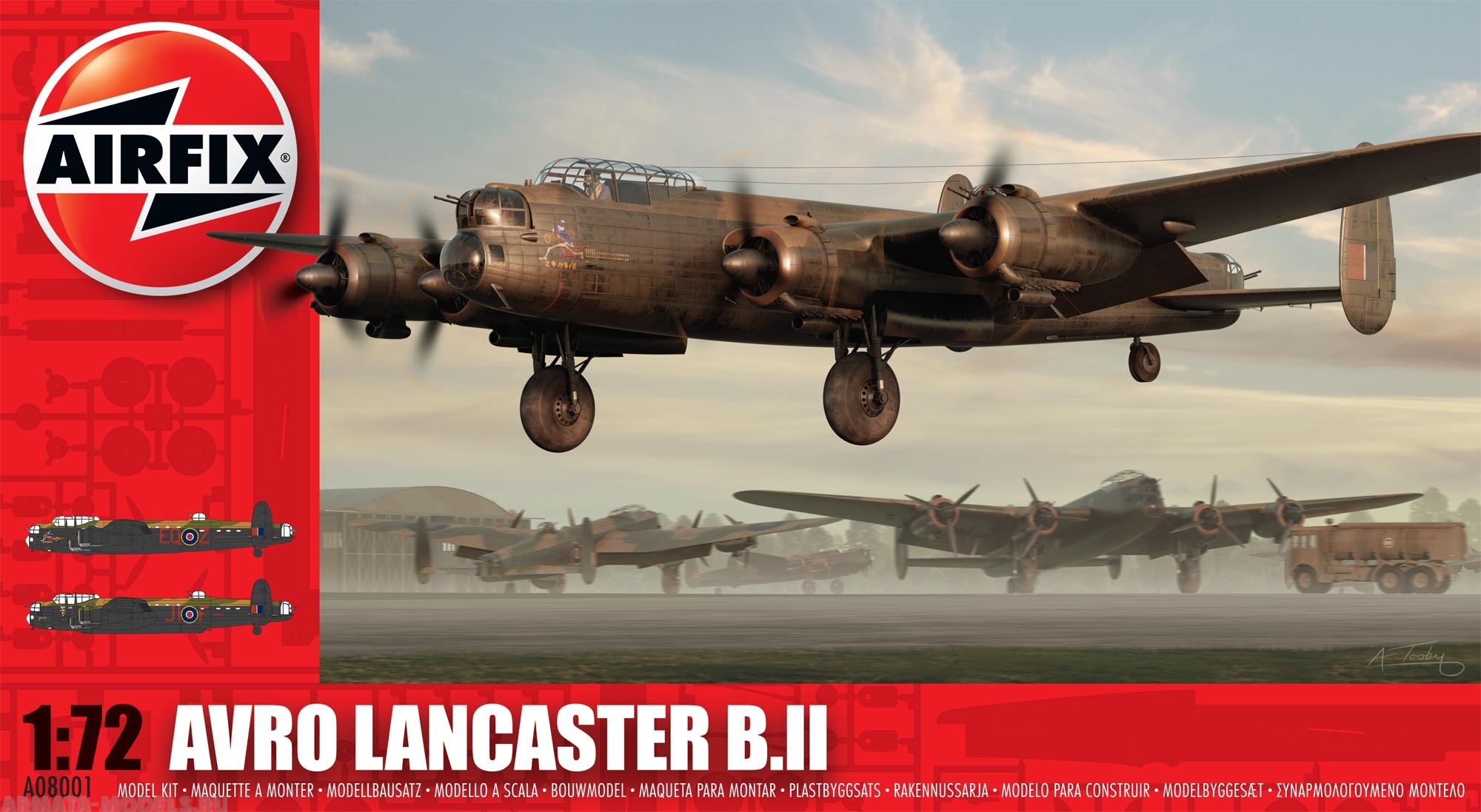 

A08001 Сборная модель самолета Avro Lancaster BII 1 ;72