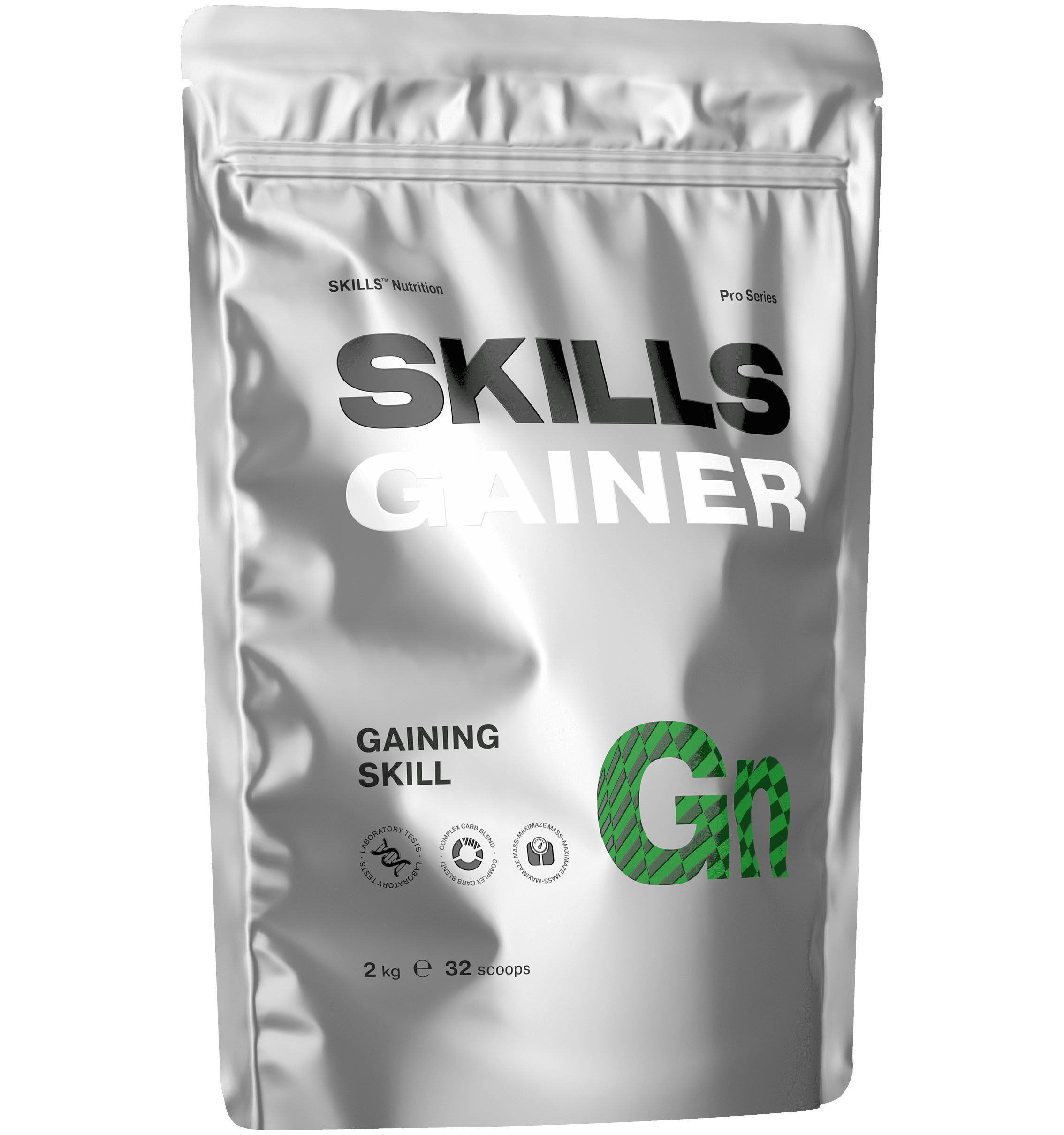 Многокомпонентный Гейнер со сложными углеводами SKILLS Nutrition GAINER,  Фисташки, 2 кг м