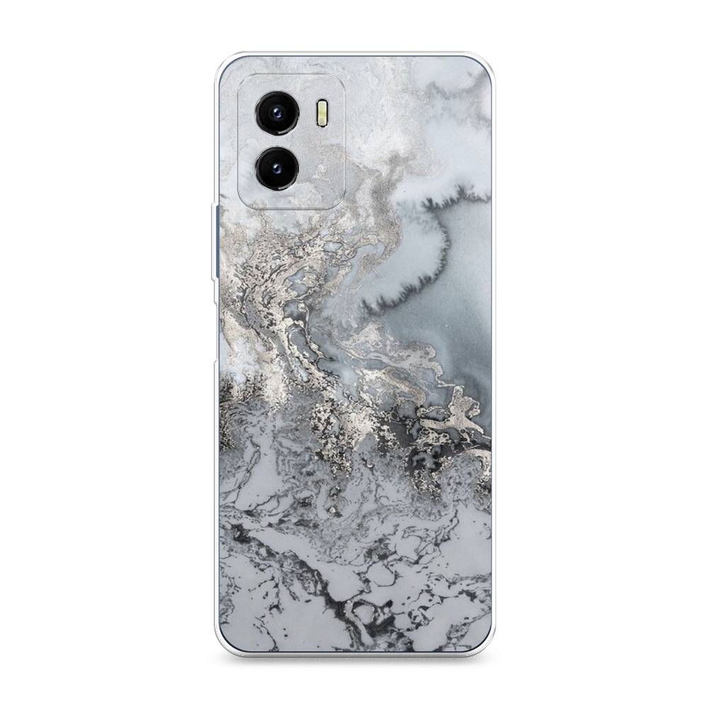 фото Силиконовый чехол "морозная лавина серая" на vivo y10 awog