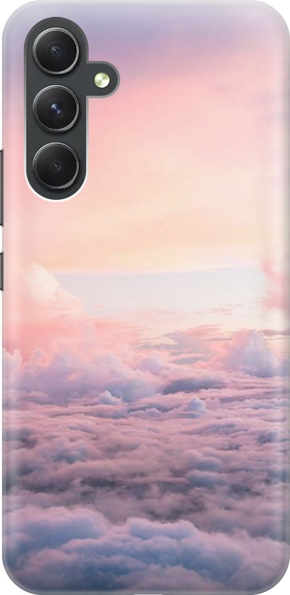

Силиконовый чехол на Samsung Galaxy A54 5G "Высоко над облаками", Фиолетовый;розовый, 158758