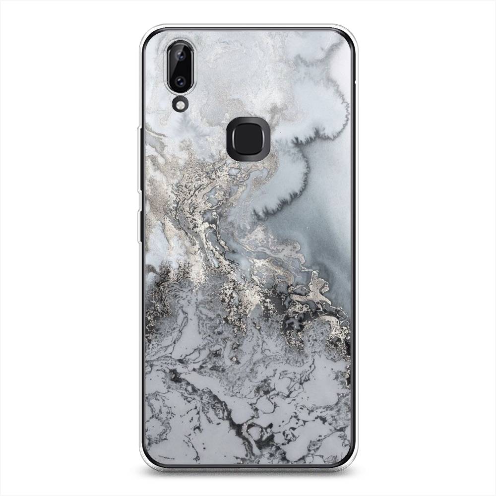 фото Силиконовый чехол "морозная лавина серая" на vivo y85 awog