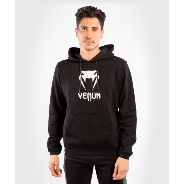 Худи унисекс Venum Classic BlackWhite черное M