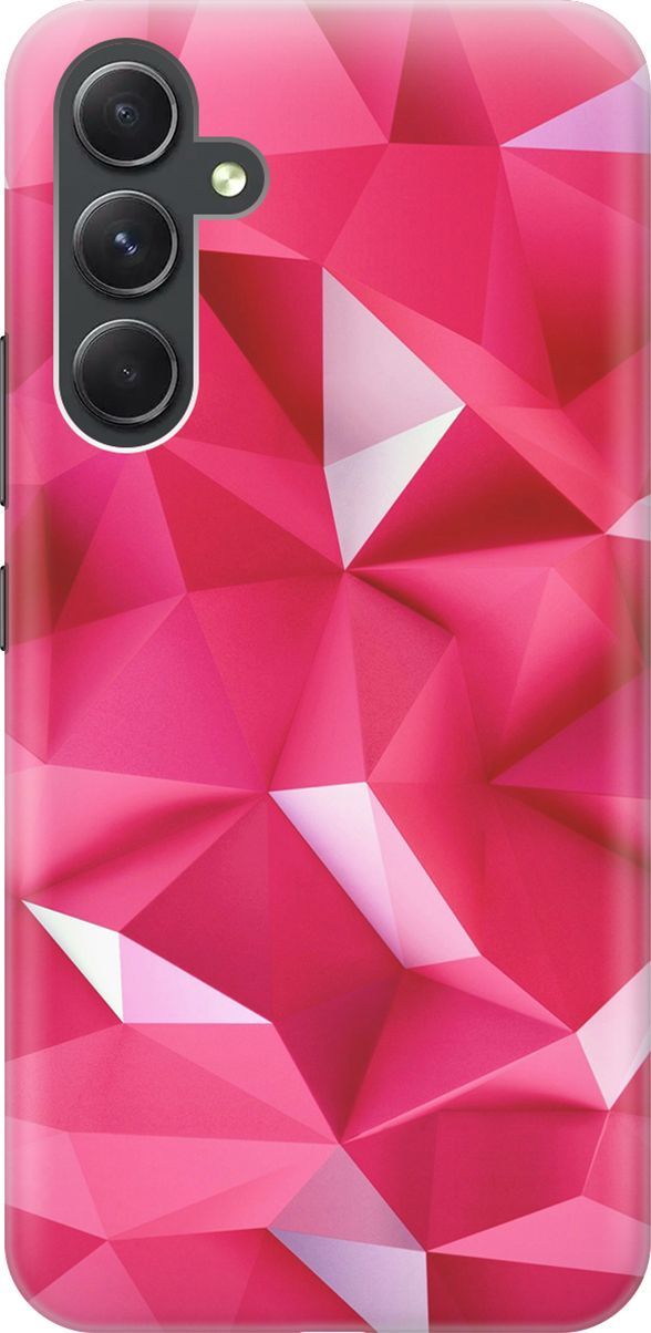 

Силиконовый чехол на Samsung Galaxy A54 5G "Малиновые ромбы", Красный;розовый, 158748