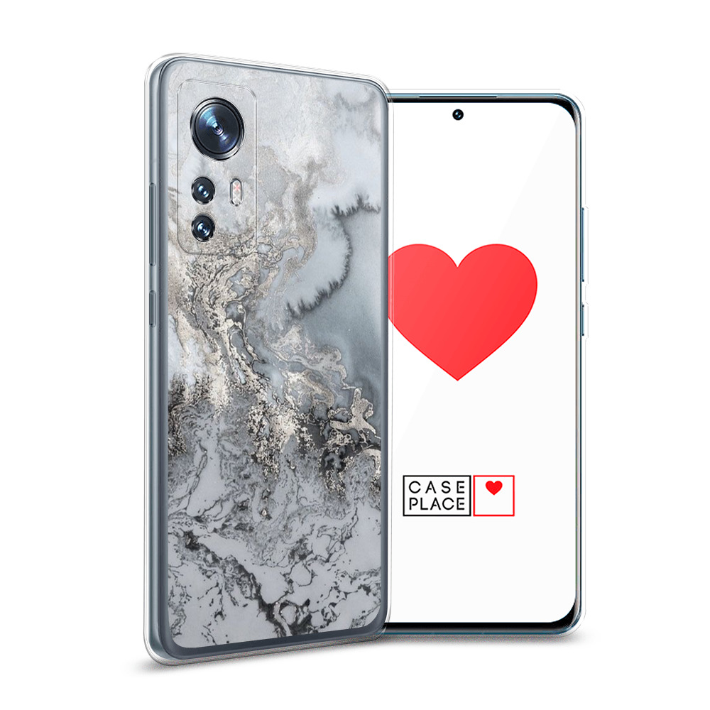 

Силиконовый чехол Awog "Морозная лавина серая" для Xiaomi 12, Разноцветный, 312350-3
