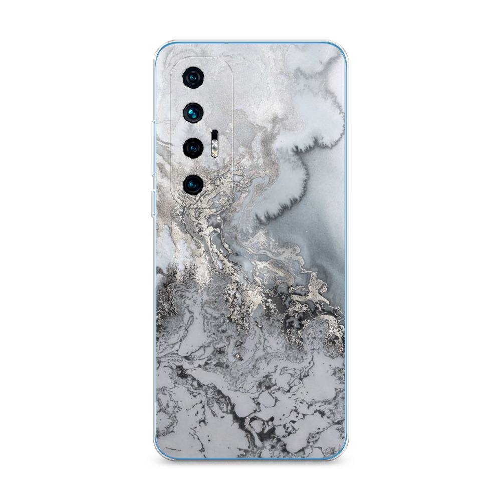 

Чехол Awog на Xiaomi Mi 10S "Морозная лавина серая", Разноцветный, 310550-3