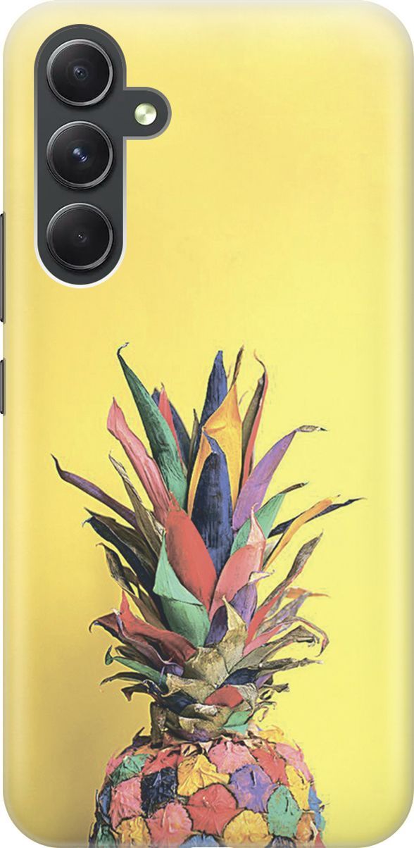 

Силиконовый чехол на Samsung Galaxy A54 5G "Ананас на желтом", Желтый;синий, 158750