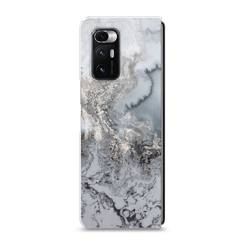фото Силиконовый чехол "морозная лавина серая" на xiaomi mi mix fold awog