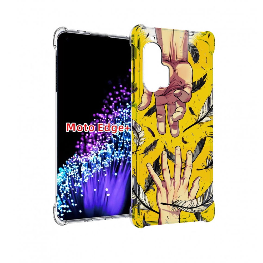 

Чехол MyPads рука-в-руку для Motorola Edge+ Plus, Прозрачный, Tocco