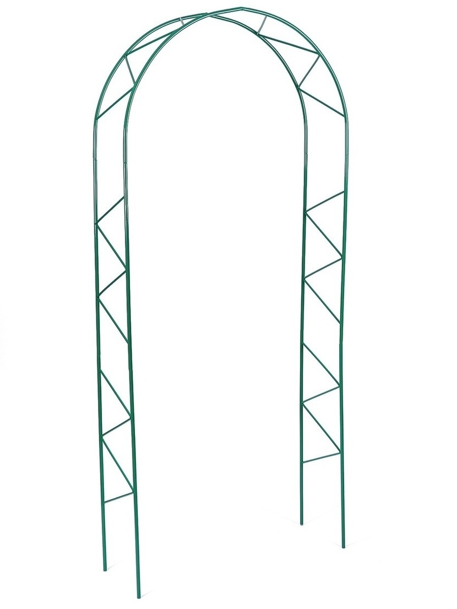 фото Арка садовая металлическая елочка h-2.4 м, порошковая окраска protent