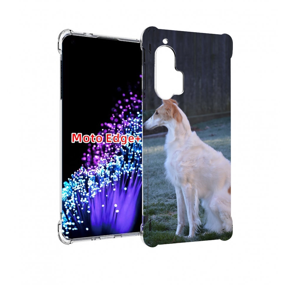 

Чехол MyPads русская псовая борзая для Motorola Edge+ Plus, Прозрачный, Tocco