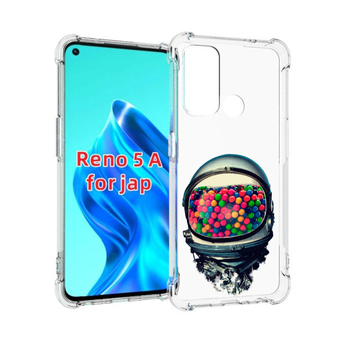

Чехол MyPads шлем космонавта для Oppo Reno 5A, Прозрачный, Tocco