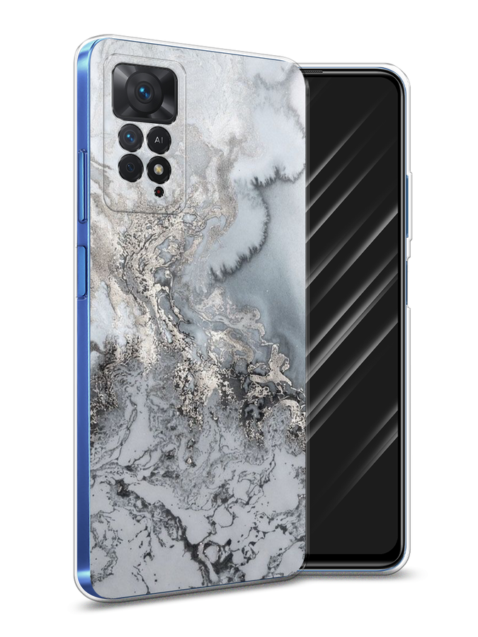 

Чехол Awog на Xiaomi Redmi Note 11 Pro "Морозная лавина серая", Разноцветный, 315650-3