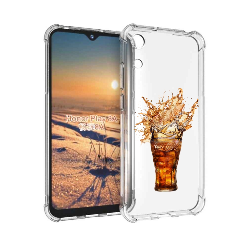 

Чехол бампер MyPads Кола-в-стакане для Honor 8A, Прозрачный, Tocco