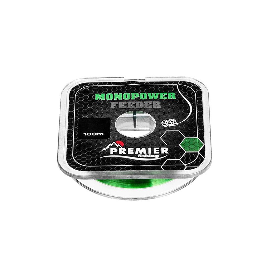 Леска монофильная Premier Fishing Monopower Feeder 0,3 мм, 100 м, 8 кг, green