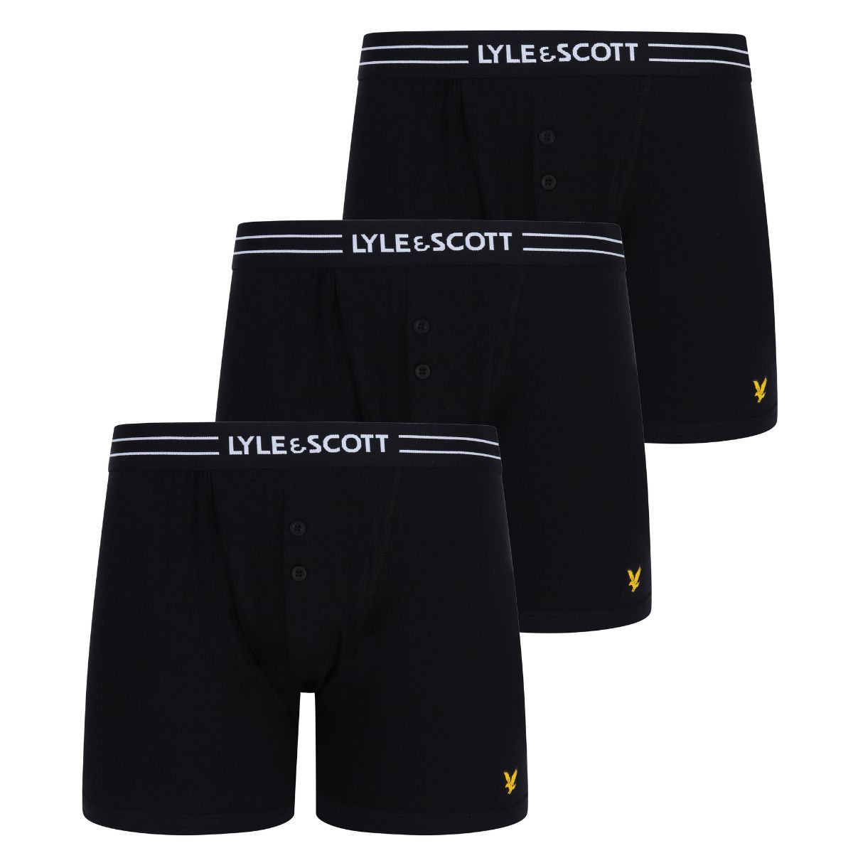 Комплект трусов мужских Lyle&Scott LSUWTC005_138 черных S