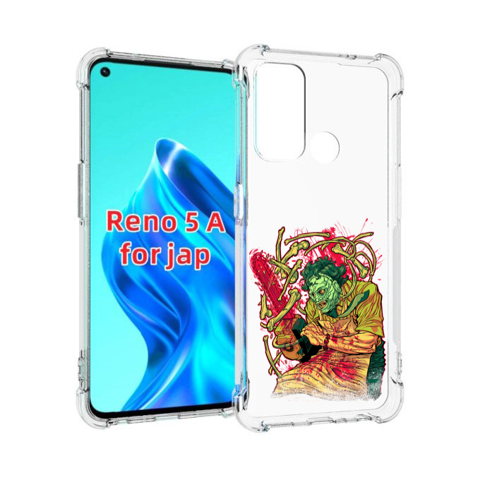 

Чехол MyPads яркий мясник для Oppo Reno 5A, Прозрачный, Tocco