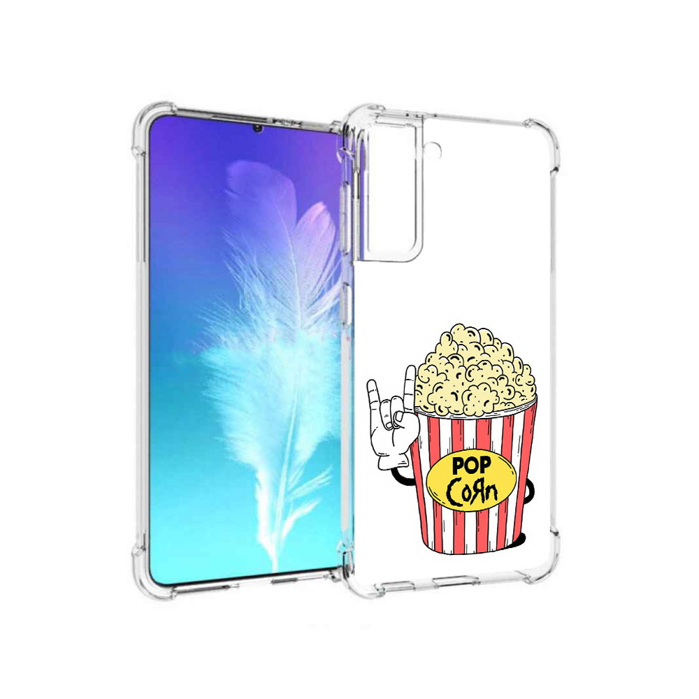

Чехол MyPads Tocco для Samsung Galaxy S21 крутой попкорн (PT157088.510.427), Прозрачный, Tocco