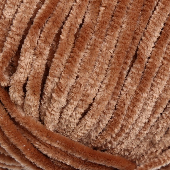 

Пряжа Velour 100% микрополиэстер 170м/100г (849 кофе с молок.), Коричневый