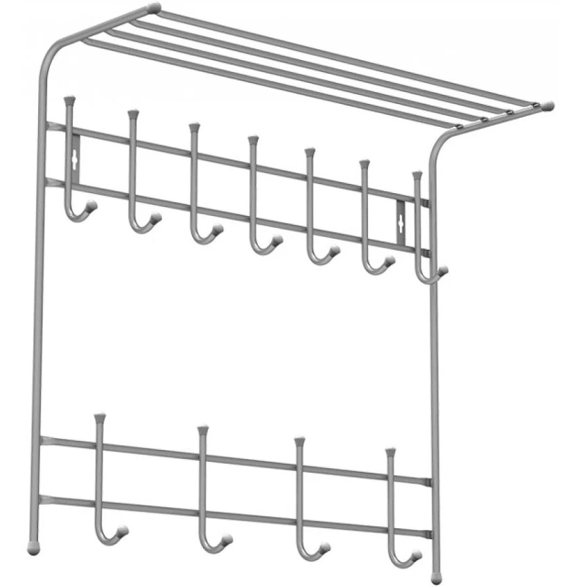 Nika NIKA ВПТ11 серебряный 11 крючков с полкой