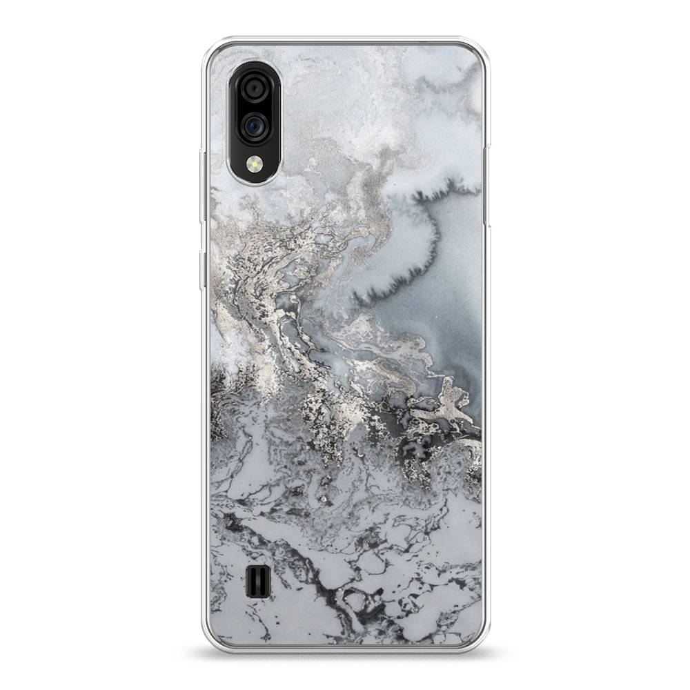 фото Силиконовый чехол "морозная лавина серая" на zte blade a5 (2020) awog