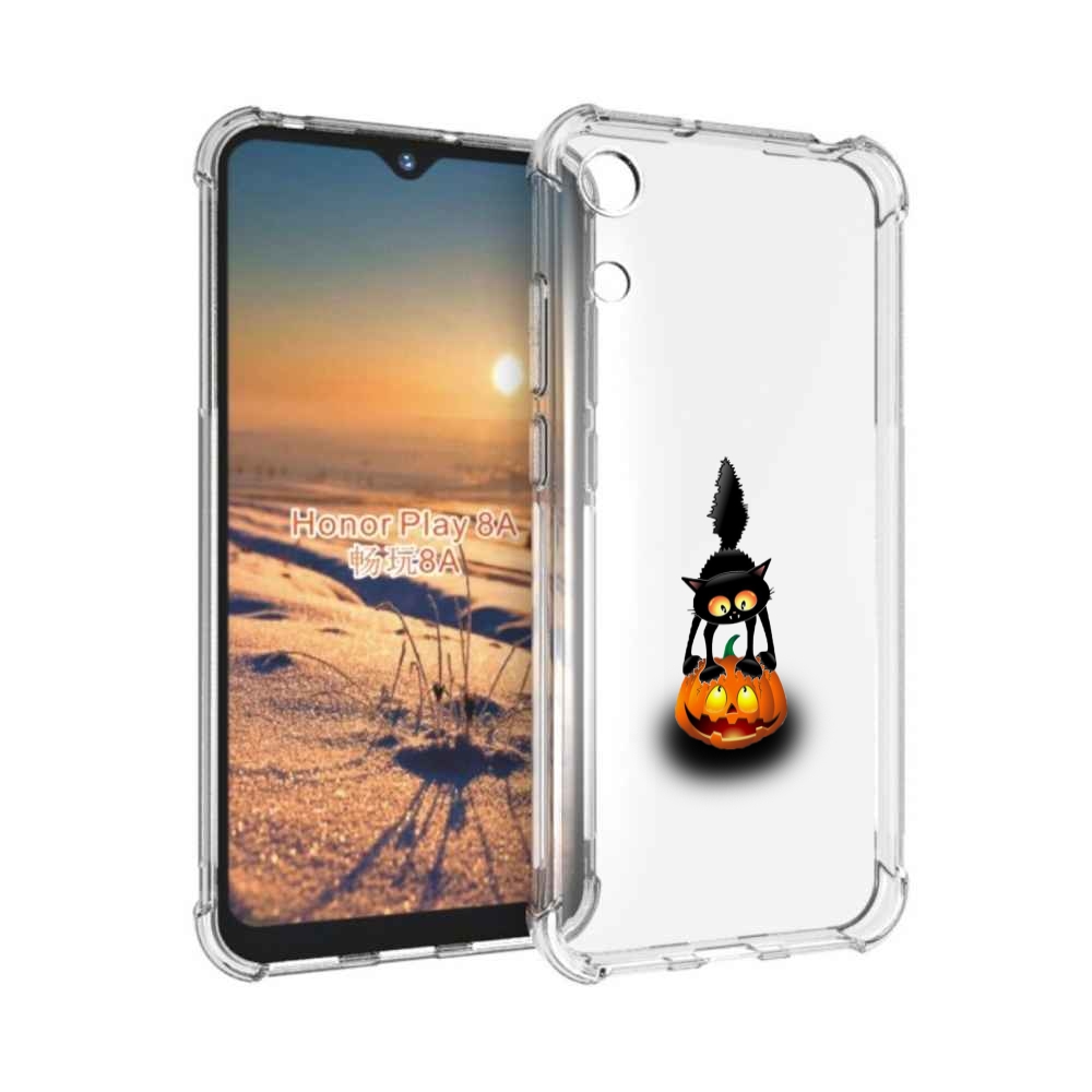 

Чехол бампер MyPads Котик с тыквой для Honor 8A, Прозрачный, Tocco