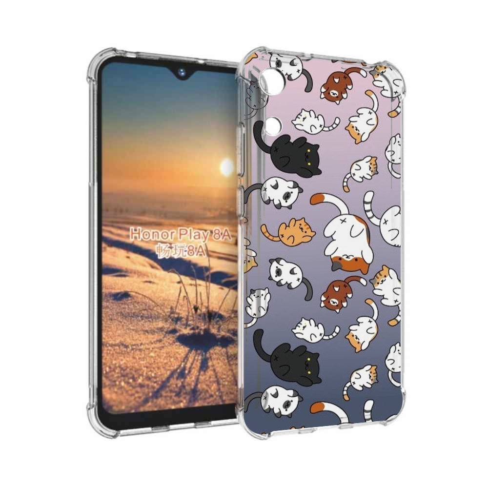 

Чехол бампер MyPads Котики-летают для Honor 8A, Прозрачный, Tocco