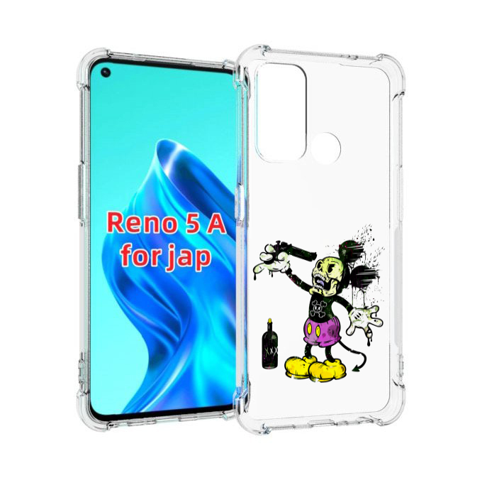 

Чехол MyPads Драг Микки для Oppo Reno 5A, Прозрачный, Tocco