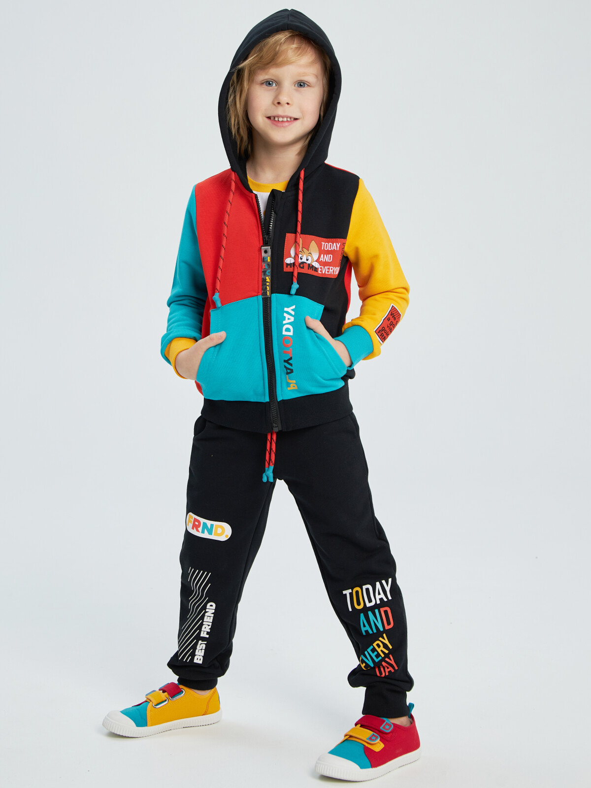 

Костюм повседневный PlayToday Kids 12312067, разноцветный, 104, 12312067