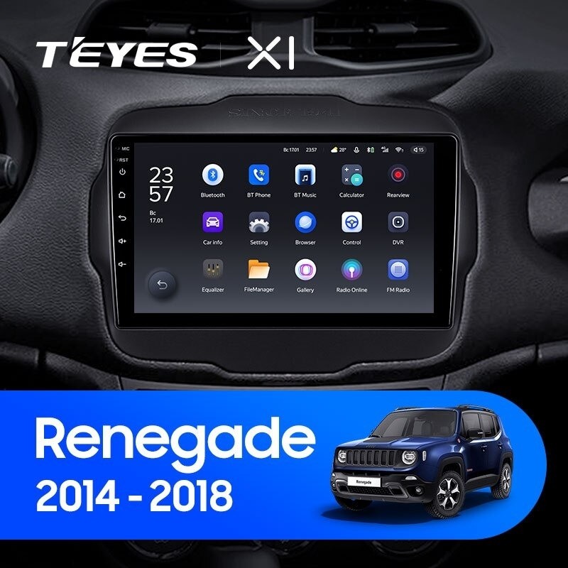 Штатная магнитола Teyes X1 4G 232 Jeep Renegade 2014-2018 2650000₽